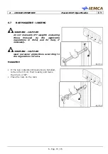 Preview for 117 page of IEMCA Master 80 UP HyperFlexible Manual For Use And Maintenance