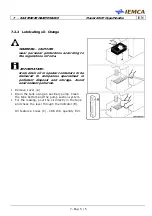 Preview for 129 page of IEMCA Master 80 UP HyperFlexible Manual For Use And Maintenance