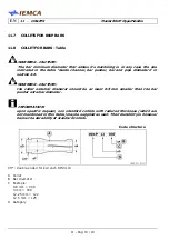 Preview for 160 page of IEMCA Master 80 UP HyperFlexible Manual For Use And Maintenance