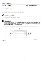 Preview for 176 page of IEMCA Master 80 UP HyperFlexible Manual For Use And Maintenance