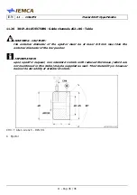 Preview for 186 page of IEMCA Master 80 UP HyperFlexible Manual For Use And Maintenance