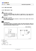 Preview for 188 page of IEMCA Master 80 UP HyperFlexible Manual For Use And Maintenance