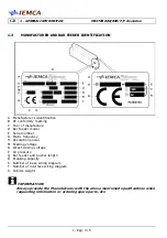 Предварительный просмотр 8 страницы IEMCA MASTER 880-E P/F Manual For Use And Maintenance