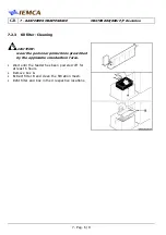 Предварительный просмотр 122 страницы IEMCA MASTER 880-E P/F Manual For Use And Maintenance