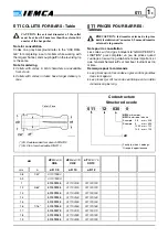 Предварительный просмотр 169 страницы IEMCA MASTER 880-E P/F Manual For Use And Maintenance