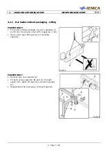 Предварительный просмотр 67 страницы IEMCA MASTER 880-VERSO F Manual For Use And Maintenance