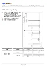 Предварительный просмотр 74 страницы IEMCA MASTER 880-VERSO F Manual For Use And Maintenance