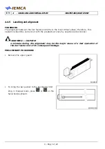 Предварительный просмотр 76 страницы IEMCA MASTER 880-VERSO F Manual For Use And Maintenance