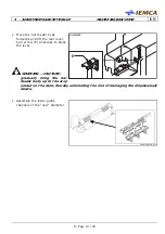 Предварительный просмотр 99 страницы IEMCA MASTER 880-VERSO F Manual For Use And Maintenance