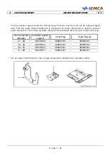 Предварительный просмотр 165 страницы IEMCA MASTER 880-VERSO F Manual For Use And Maintenance