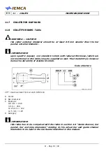 Предварительный просмотр 202 страницы IEMCA MASTER 880-VERSO F Manual For Use And Maintenance