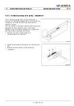 Preview for 105 page of IEMCA MASTER 880-VERSO P Manual For Use And Maintenance