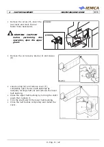 Preview for 169 page of IEMCA MASTER 880-VERSO P Manual For Use And Maintenance