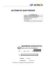 IEMCA MASTER865 VERSO MP SIII Manual For Use And Maintenance preview