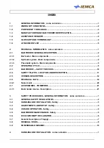 Preview for 5 page of IEMCA MASTER865 VERSO MP SIII Manual For Use And Maintenance