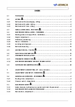 Preview for 6 page of IEMCA MASTER865 VERSO MP SIII Manual For Use And Maintenance