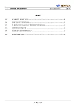 Preview for 11 page of IEMCA MASTER865 VERSO MP SIII Manual For Use And Maintenance