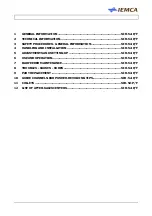 Предварительный просмотр 3 страницы IEMCA SIR 52 F Manual For Use And Maintenance