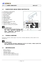 Предварительный просмотр 8 страницы IEMCA SIR 52 F Manual For Use And Maintenance