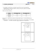 Предварительный просмотр 11 страницы IEMCA SIR 52 F Manual For Use And Maintenance