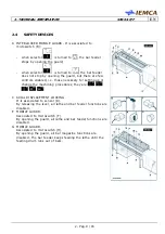 Предварительный просмотр 17 страницы IEMCA SIR 52 F Manual For Use And Maintenance