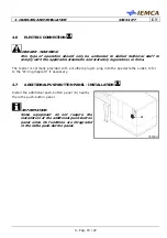 Предварительный просмотр 47 страницы IEMCA SIR 52 F Manual For Use And Maintenance