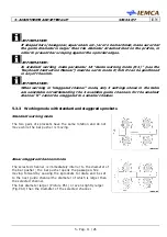 Предварительный просмотр 61 страницы IEMCA SIR 52 F Manual For Use And Maintenance