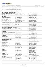 Предварительный просмотр 172 страницы IEMCA SIR 52 F Manual For Use And Maintenance