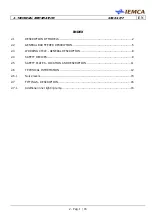 Preview for 9 page of IEMCA SIR 52 P Manual For Use And Maintenance