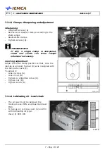 Preview for 110 page of IEMCA SIR 52 P Manual For Use And Maintenance