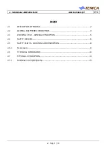 Предварительный просмотр 11 страницы IEMCA SIR52 MS52 F Manual For Use And Maintenance