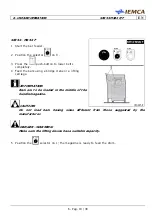 Предварительный просмотр 91 страницы IEMCA SIR52 MS52 F Manual For Use And Maintenance