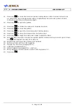 Предварительный просмотр 94 страницы IEMCA SIR52 MS52 F Manual For Use And Maintenance