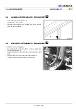 Предварительный просмотр 135 страницы IEMCA SIR52 MS52 F Manual For Use And Maintenance