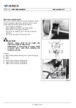 Предварительный просмотр 136 страницы IEMCA SIR52 MS52 F Manual For Use And Maintenance