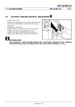 Предварительный просмотр 137 страницы IEMCA SIR52 MS52 F Manual For Use And Maintenance