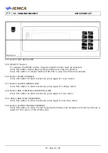 Предварительный просмотр 160 страницы IEMCA SIR52 MS52 F Manual For Use And Maintenance