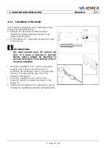 Preview for 47 page of IEMCA SMART 316 Manual For Use And Maintenance