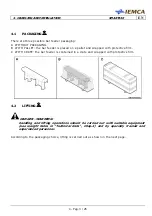 Предварительный просмотр 39 страницы IEMCA Smart 320 Tp Manual For Use And Maintenance