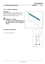 Предварительный просмотр 45 страницы IEMCA Smart 320 Tp Manual For Use And Maintenance