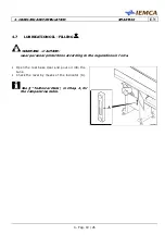 Предварительный просмотр 55 страницы IEMCA Smart 320 Tp Manual For Use And Maintenance