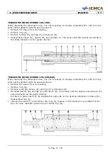 Предварительный просмотр 73 страницы IEMCA Smart 320 Tp Manual For Use And Maintenance