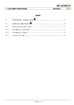 Предварительный просмотр 105 страницы IEMCA Smart 320 Tp Manual For Use And Maintenance