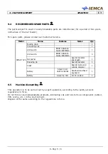 Предварительный просмотр 119 страницы IEMCA Smart 320 Tp Manual For Use And Maintenance