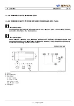 Предварительный просмотр 141 страницы IEMCA Smart 320 Tp Manual For Use And Maintenance