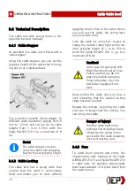 Предварительный просмотр 10 страницы IEP Spidy ROLLER 230 V Operating Instructions Manual