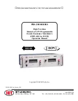 IET Labs PRS-200 Series Operation Manual preview