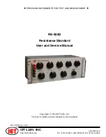 IET Labs RS-925D User And Service Manual preview