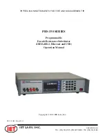 Preview for 3 page of iET PRS-330 series Operation Manual