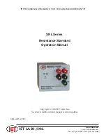 iET SRL Series Operation Manual preview